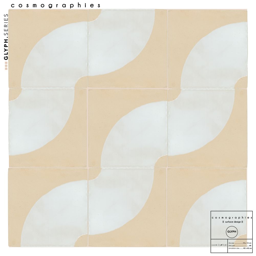 Faience tiles - CURVE - terracotta tiles - natural, cladding, tile - COSMOGRAPHIES
