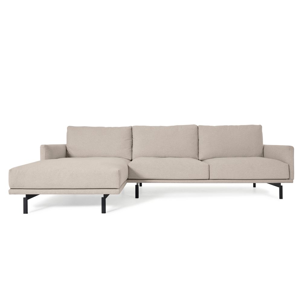 Canapés pour collectivités - Canapé Galene 4 places avec méridienne gauche beige 314 cm - KAVE HOME
