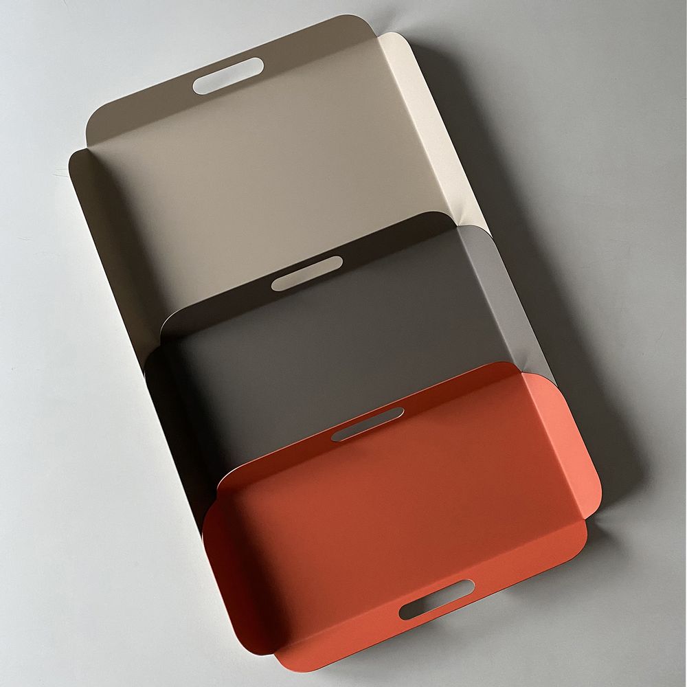 Trays - Set of 3 Crac trays - MATIÈRE GRISE