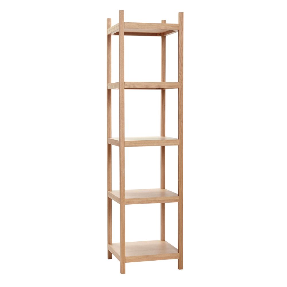 Etagères - Étagère avec 5 étagères, chêne, FSC - HÜBSCH