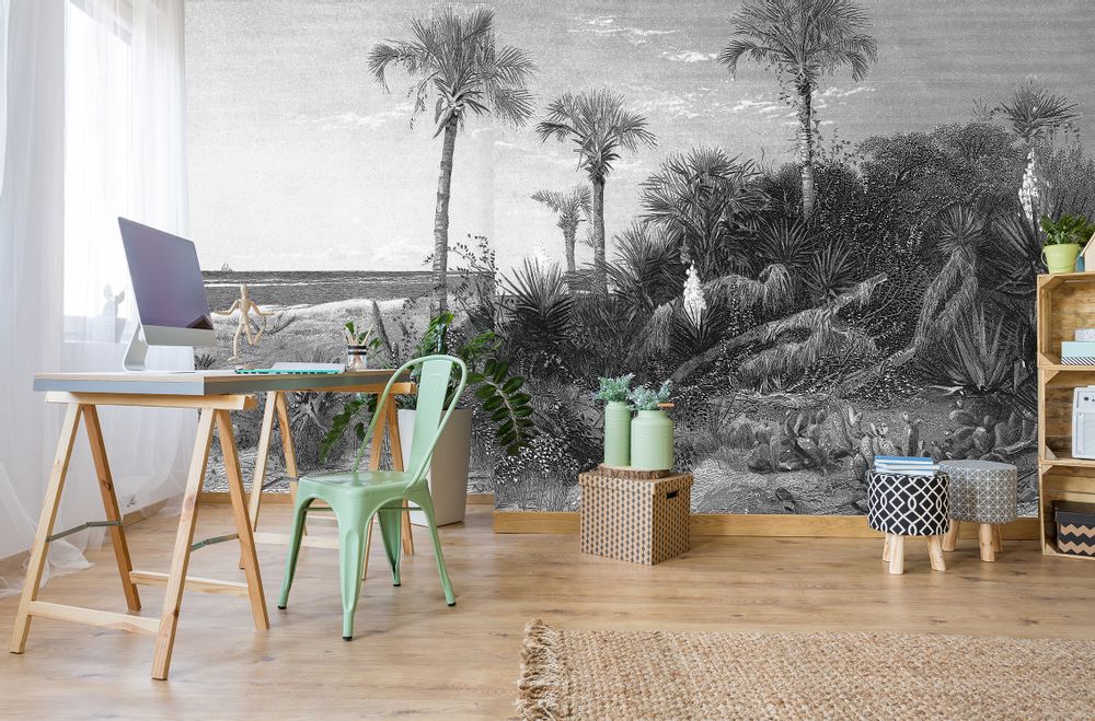 Other wall decoration - Caladesi Bay Black & White - LÉ PAPIERS DE NINON
