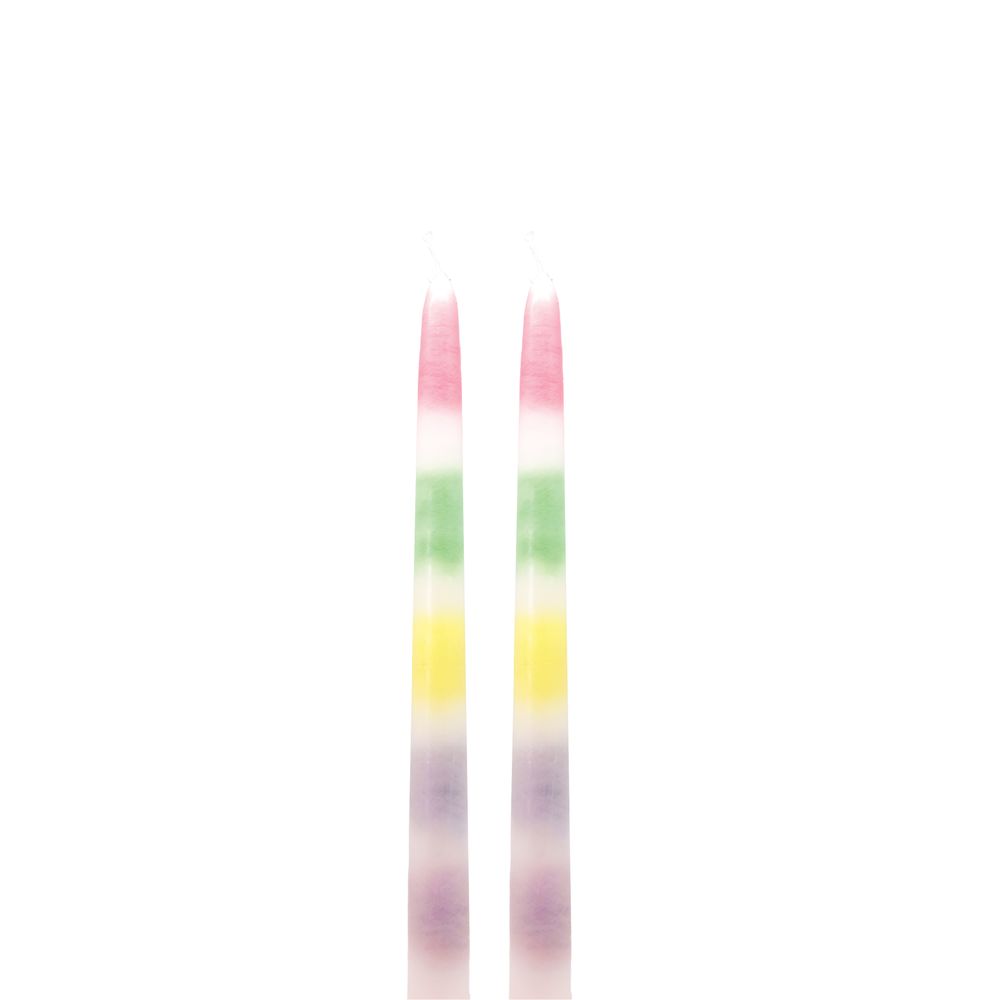 Cadeaux - Set de 2 bougies arc-en-ciel - BITTEN