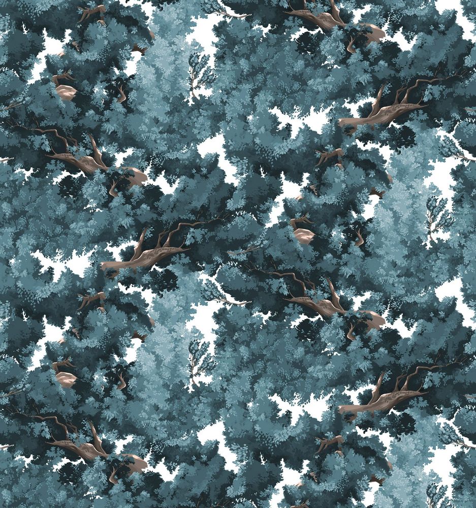 Other wall decoration - Wallpanel Bushu Bleu Takoizu - PAPERMINT