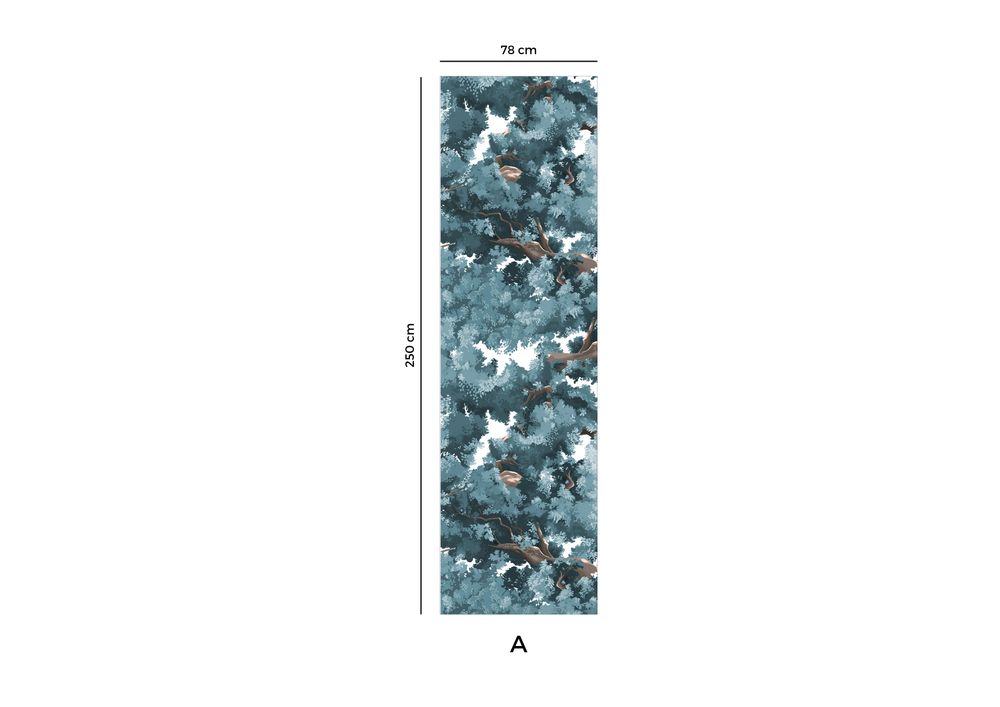 Other wall decoration - Wallpanel Bushu Bleu Takoizu - PAPERMINT