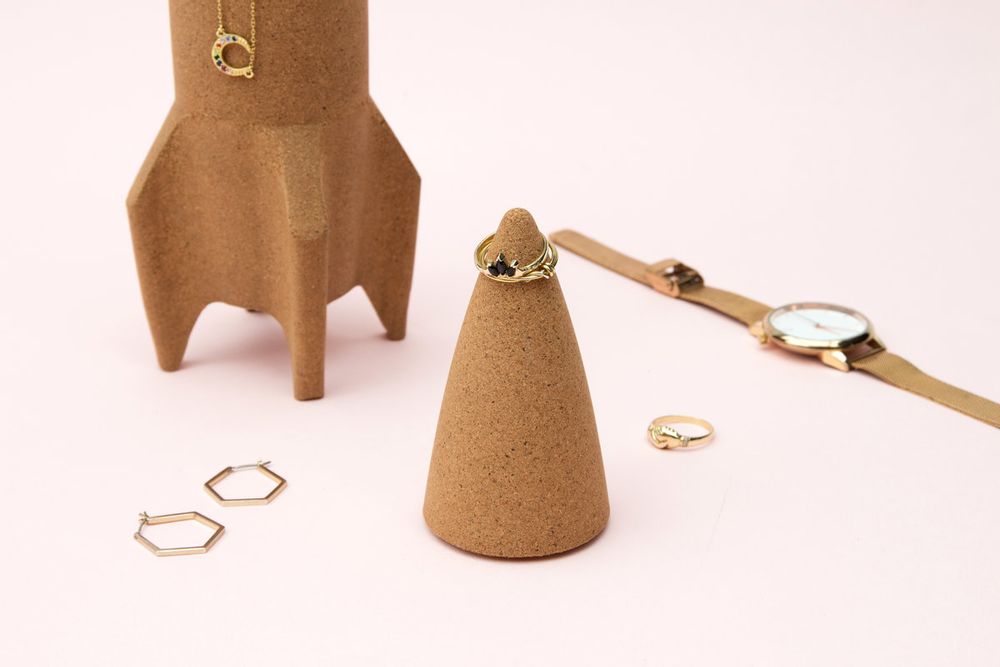 Decorative objects - Cork rocket desk tidy - SUCK UK