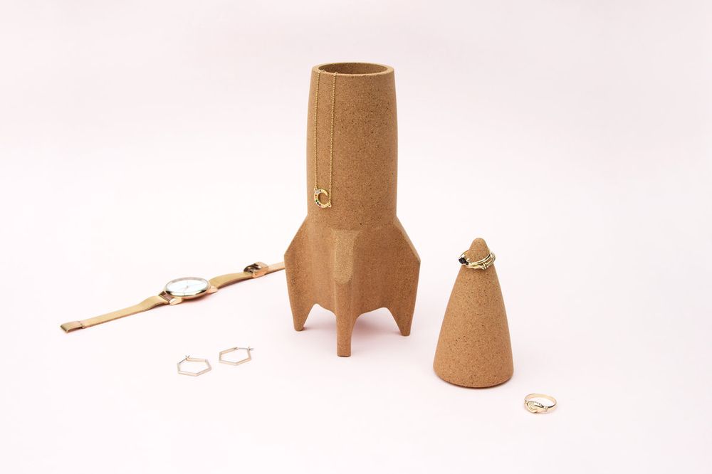 Decorative objects - Cork rocket desk tidy - SUCK UK