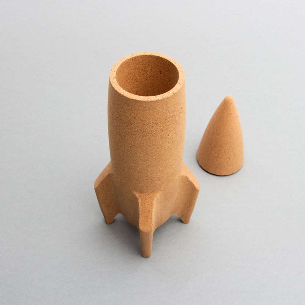 Decorative objects - Cork rocket desk tidy - SUCK UK