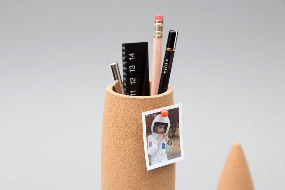 Decorative objects - Cork rocket desk tidy - SUCK UK