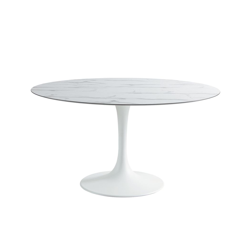 Dining Tables - Dining table KOROL diam.120 cm glass top - SIFAS