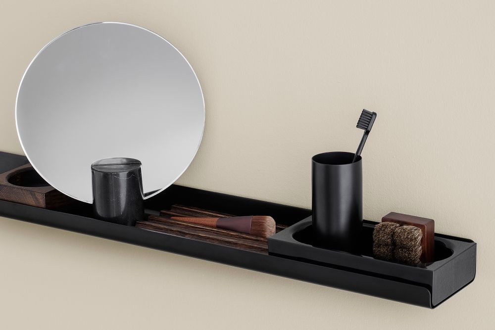 Bathroom equipment - -MODO- series in white and black- - BLOMUS