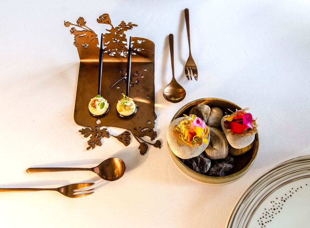 Assiettes de réception - Présentoirs à dégustation Floréale - ESTELLE MATCZAK