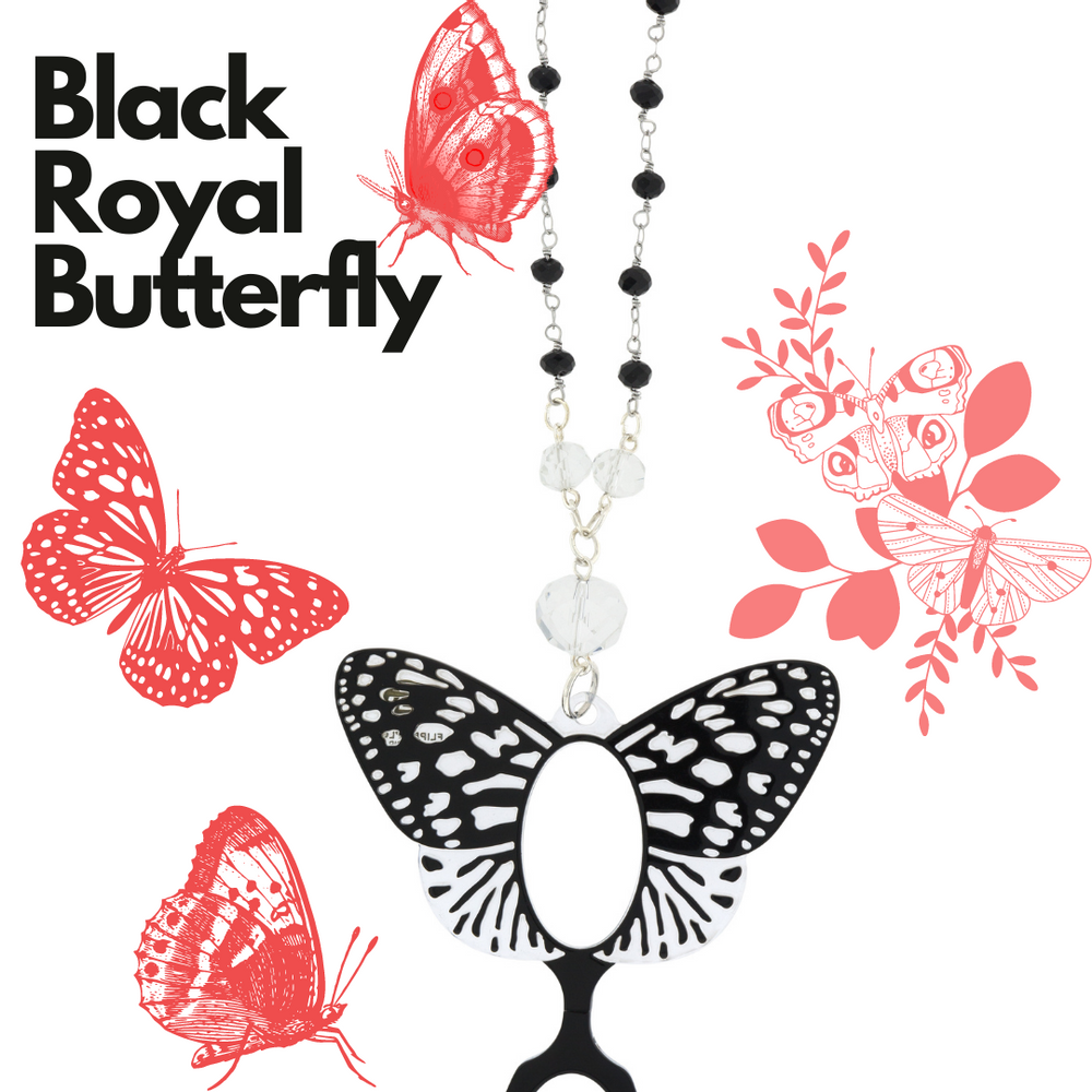 Lunettes - Collier à lunettes-Papillon Royal - FLIPPAN' LOOK