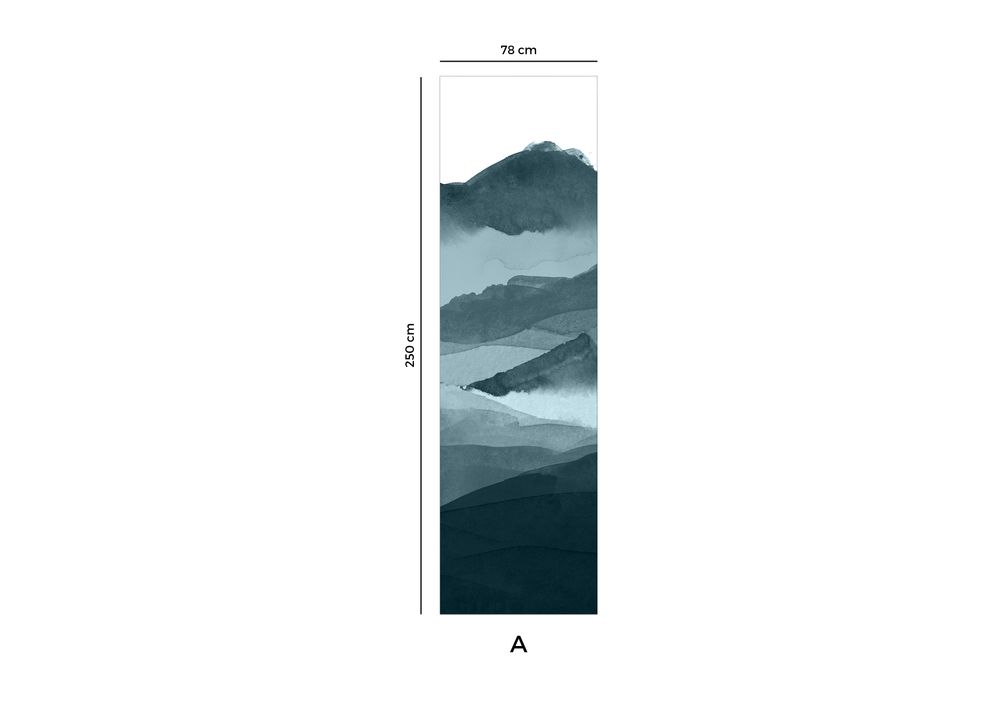 Other wall decoration - Wallpanel Line Water Bleu de Prusse - PAPERMINT