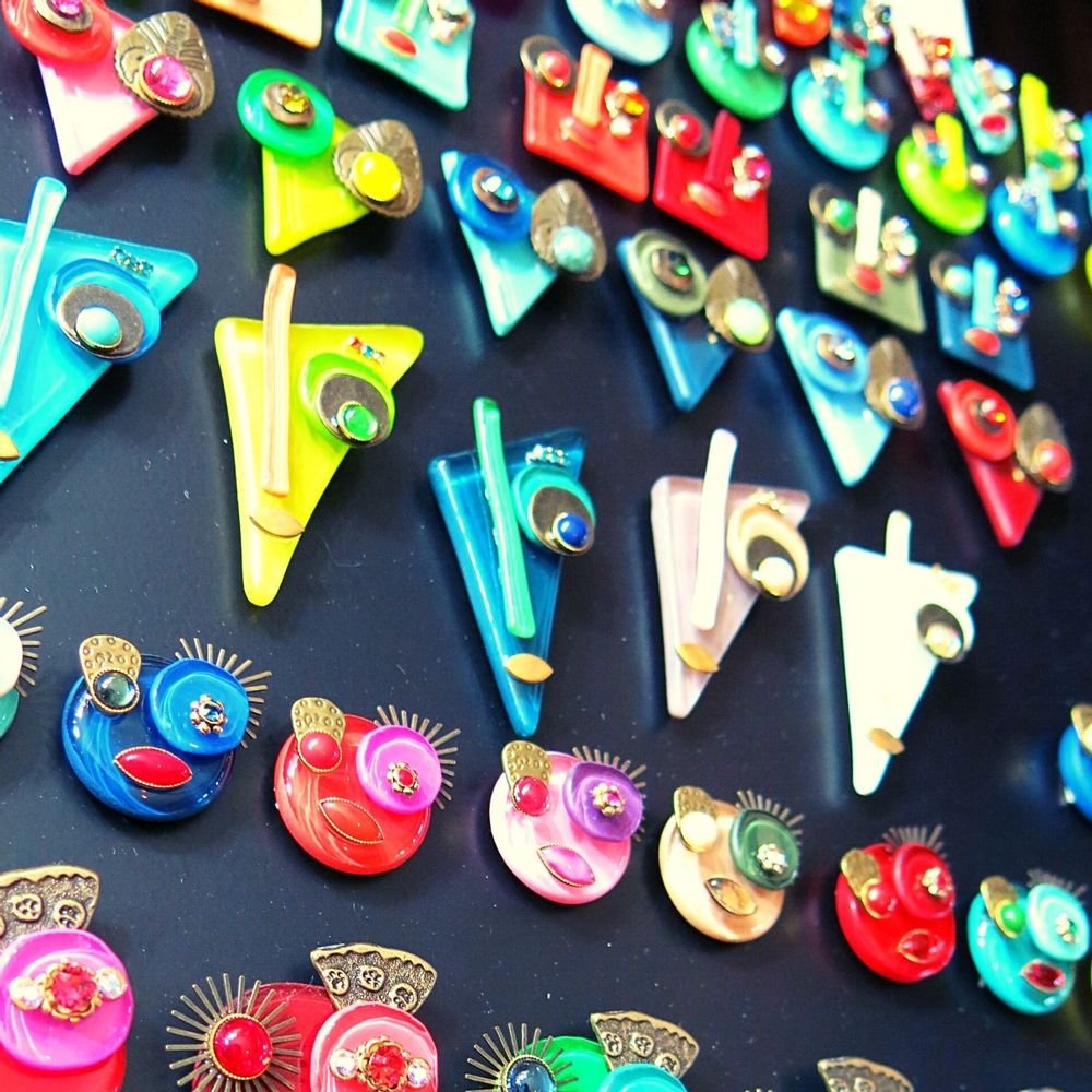 Bijoux - BROCHE MINI VISAGE. - NATHALIE BORDERIE