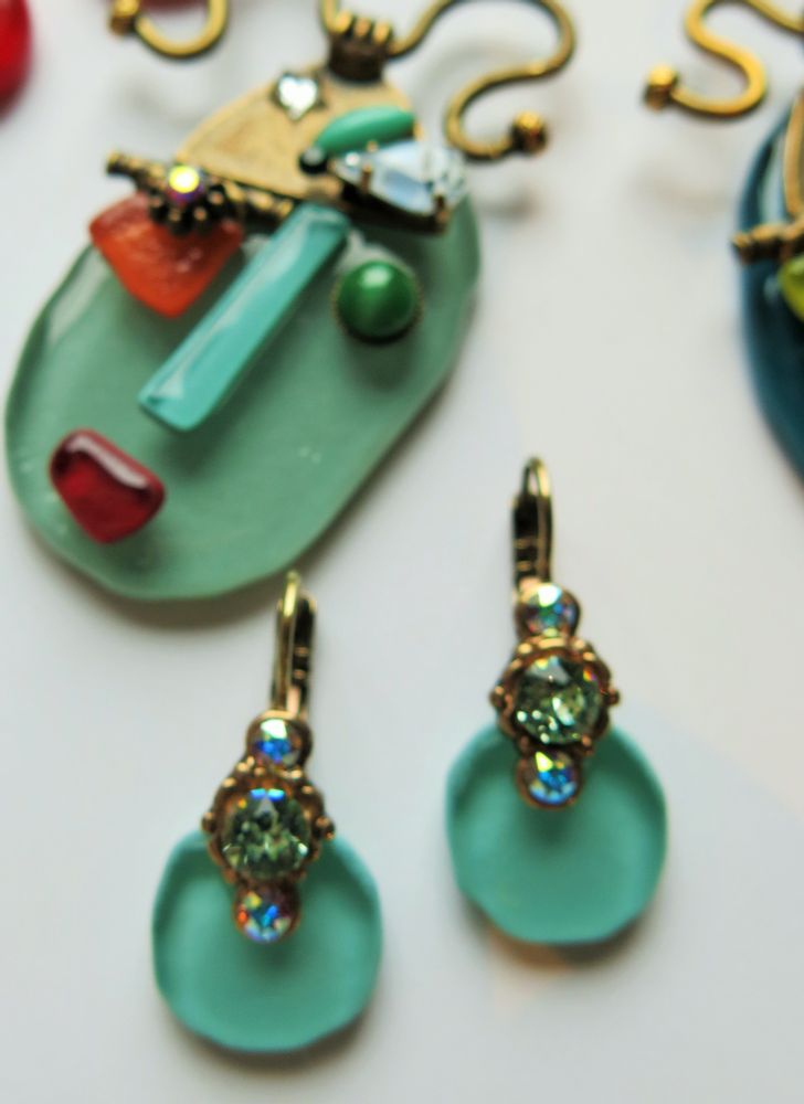 Bijoux - BROCHE MINI VISAGE. - NATHALIE BORDERIE - BIJOUX