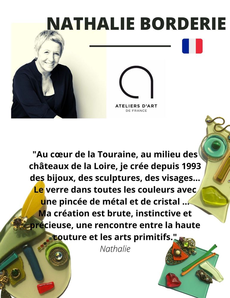 Bijoux - BROCHE MINI VISAGE. - NATHALIE BORDERIE - BIJOUX