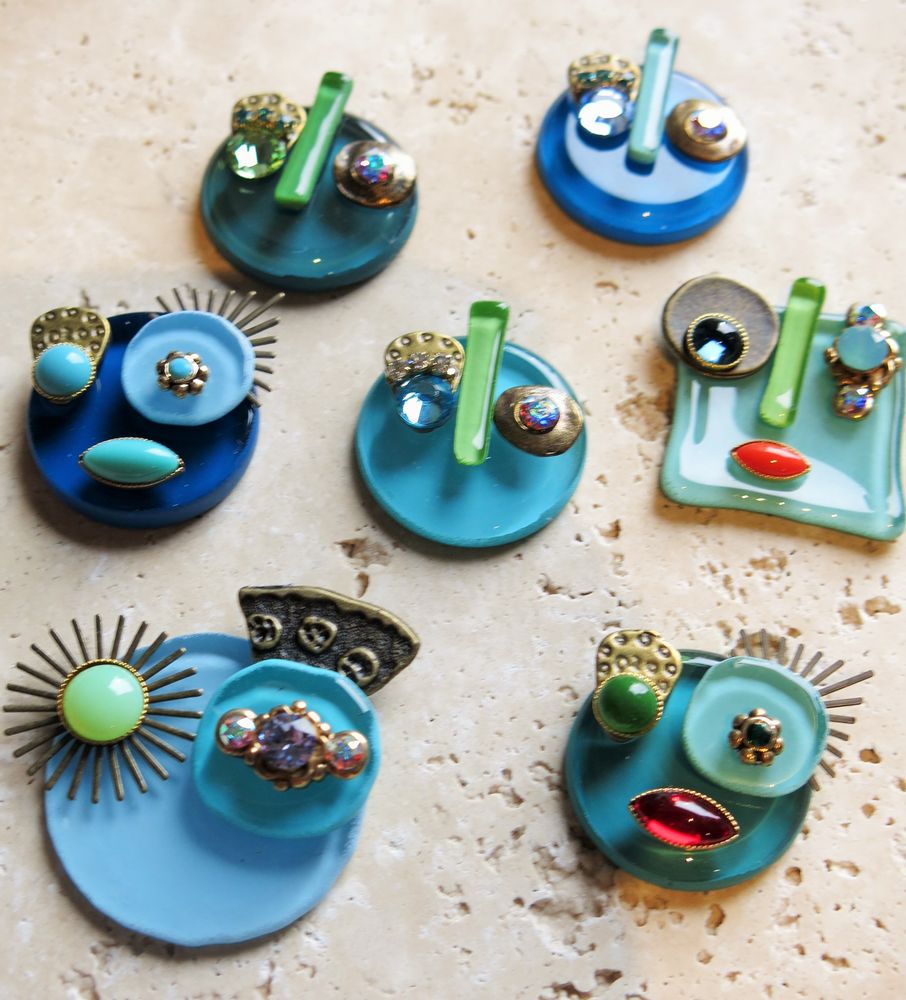 Jewelry - MINI FACE BROOCH - NATHALIE BORDERIE - BIJOUX