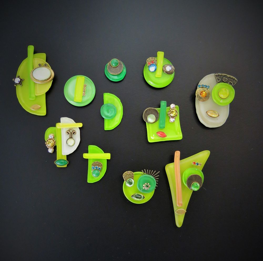 Bijoux - BROCHE MINI VISAGE. - NATHALIE BORDERIE