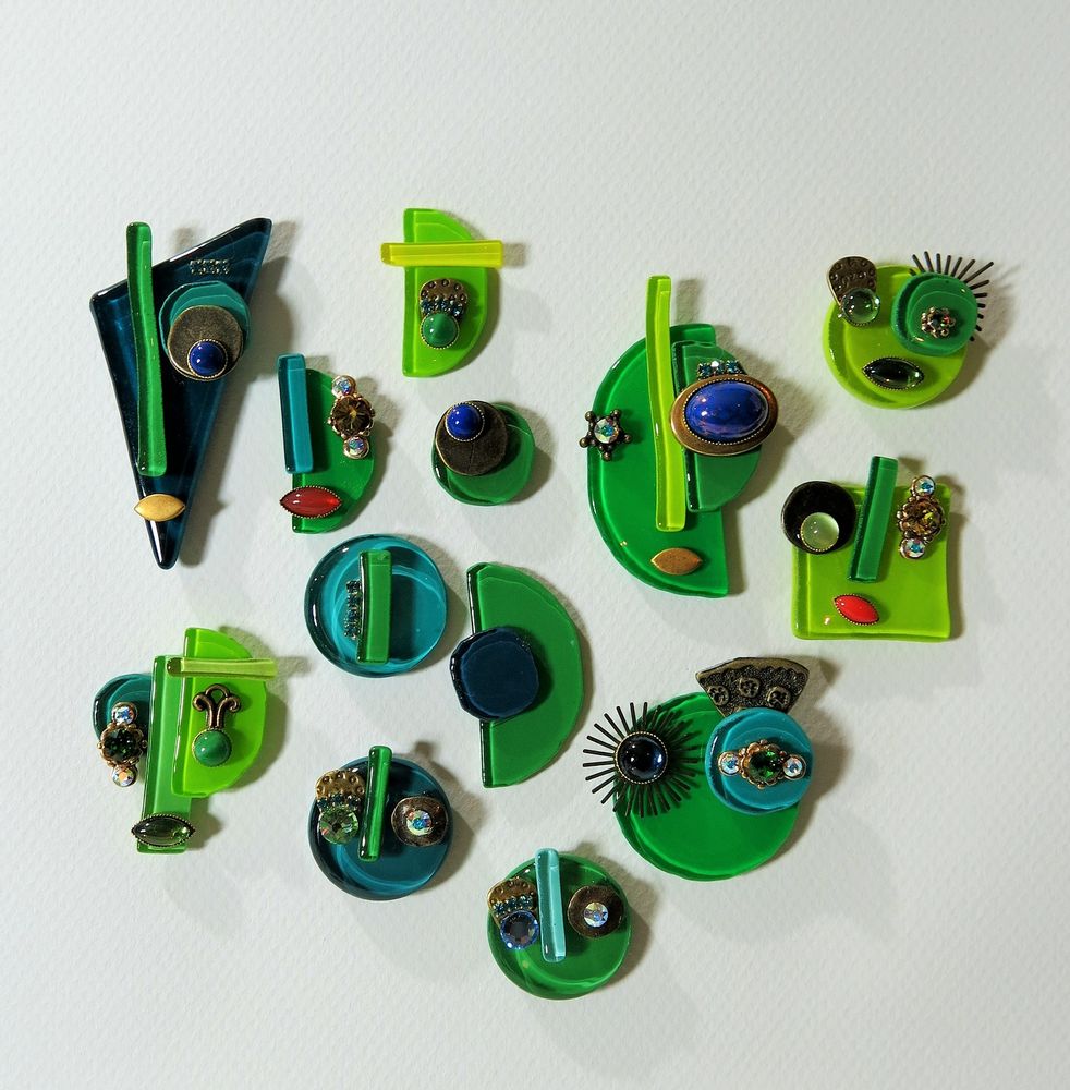 Bijoux - BROCHE MINI VISAGE. - NATHALIE BORDERIE