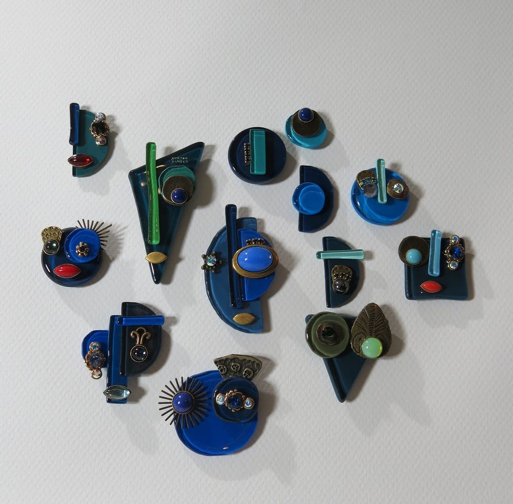 Bijoux - BROCHE MINI VISAGE. - NATHALIE BORDERIE