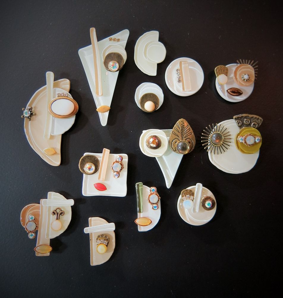 Bijoux - BROCHE MINI VISAGE. - NATHALIE BORDERIE