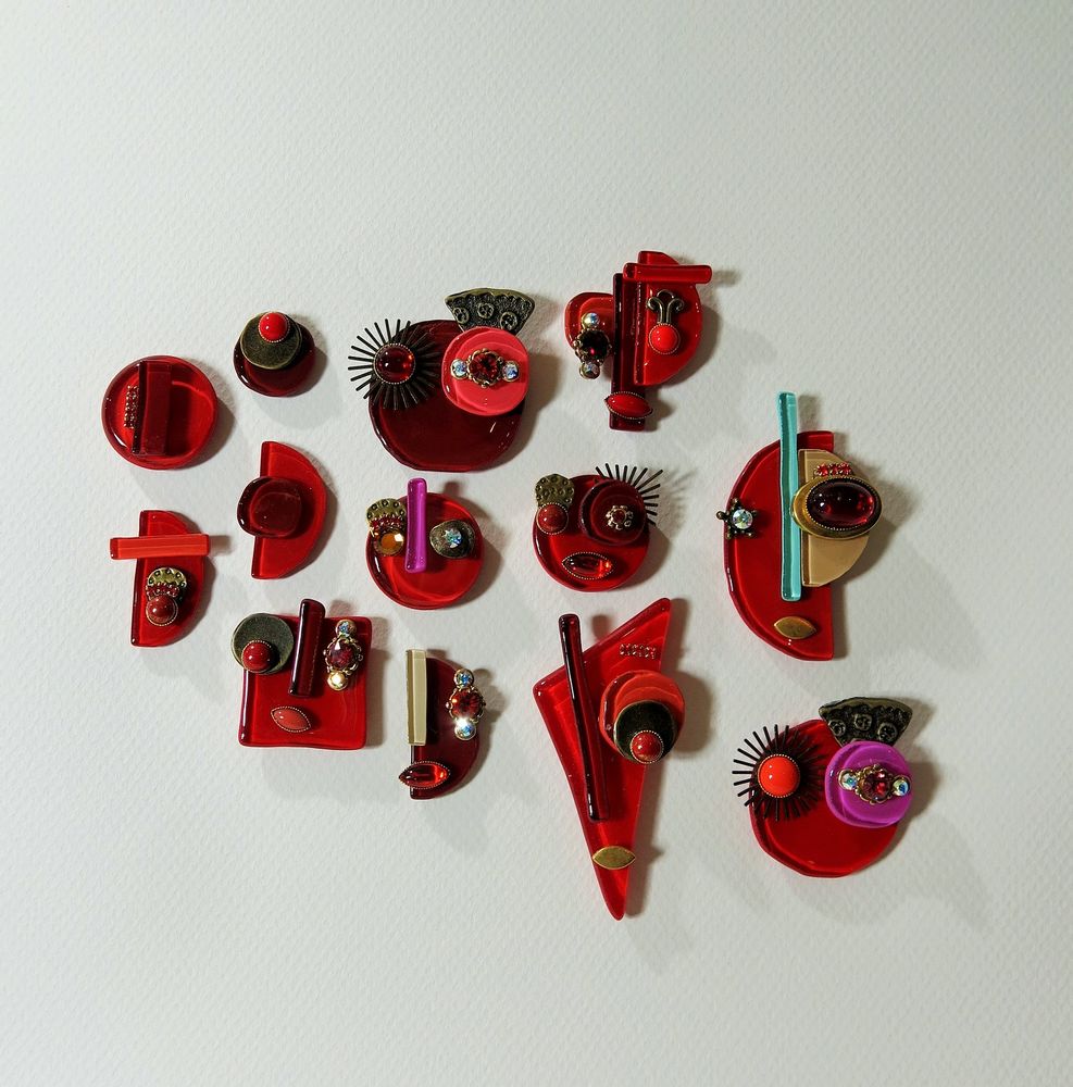 Bijoux - BROCHE MINI VISAGE. - NATHALIE BORDERIE