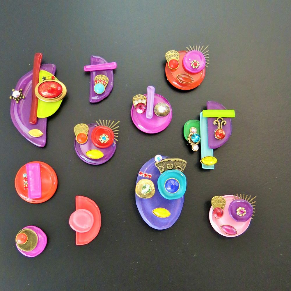 Bijoux - BROCHE MINI VISAGE. - NATHALIE BORDERIE