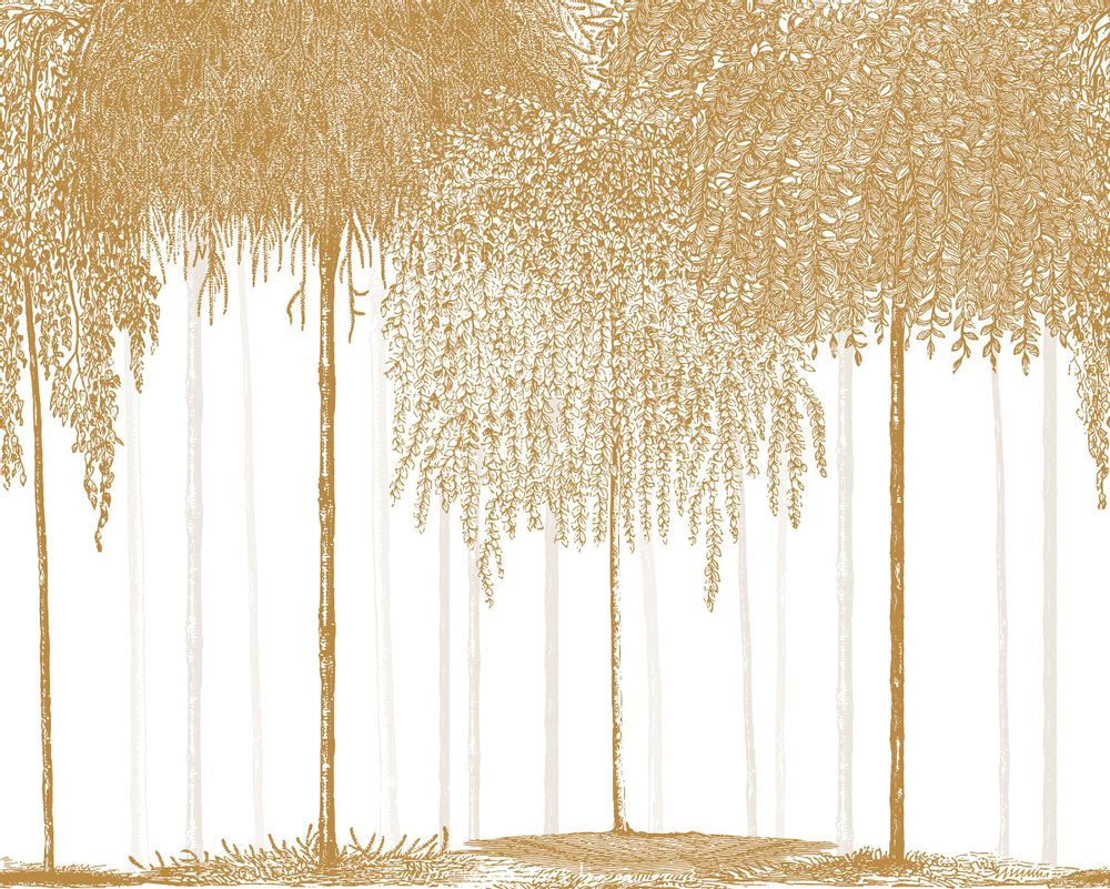 Other wall decoration - Wallpanel Woods Ocre Jaune - PAPERMINT