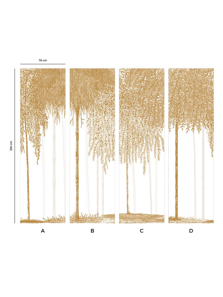 Other wall decoration - Wallpanel Woods Ocre Jaune - PAPERMINT