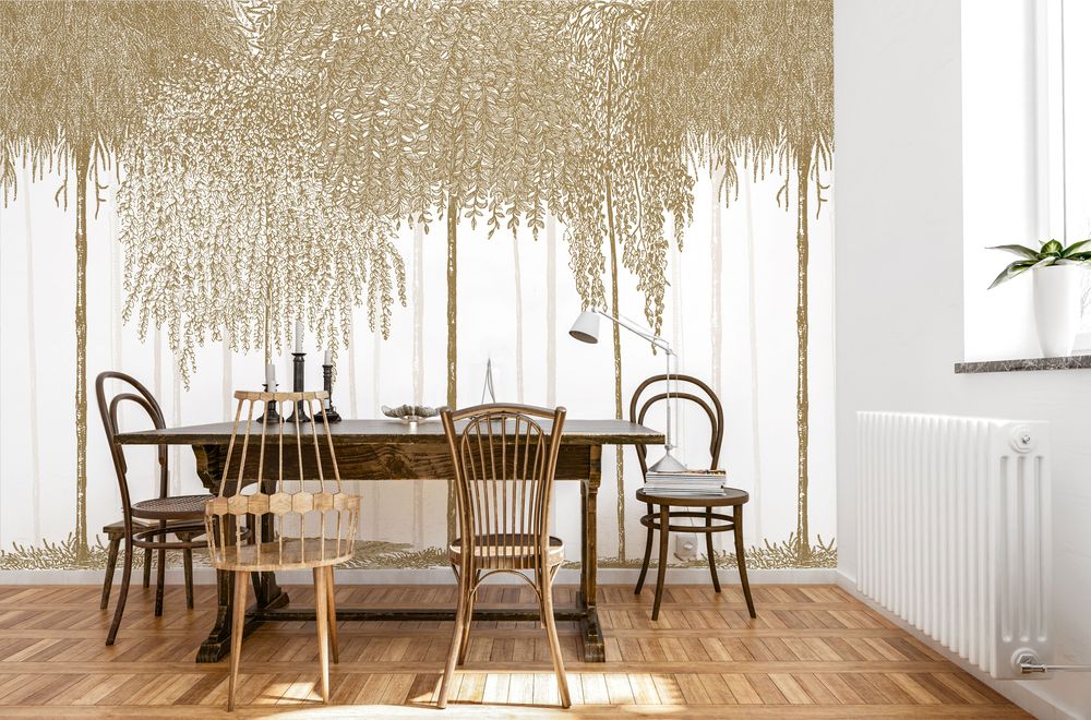 Other wall decoration - Wallpanel Woods Ocre Jaune - PAPERMINT