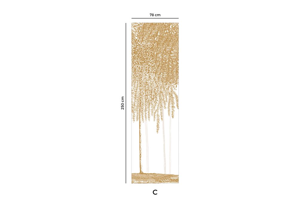 Other wall decoration - Wallpanel Woods Ocre Jaune - PAPERMINT