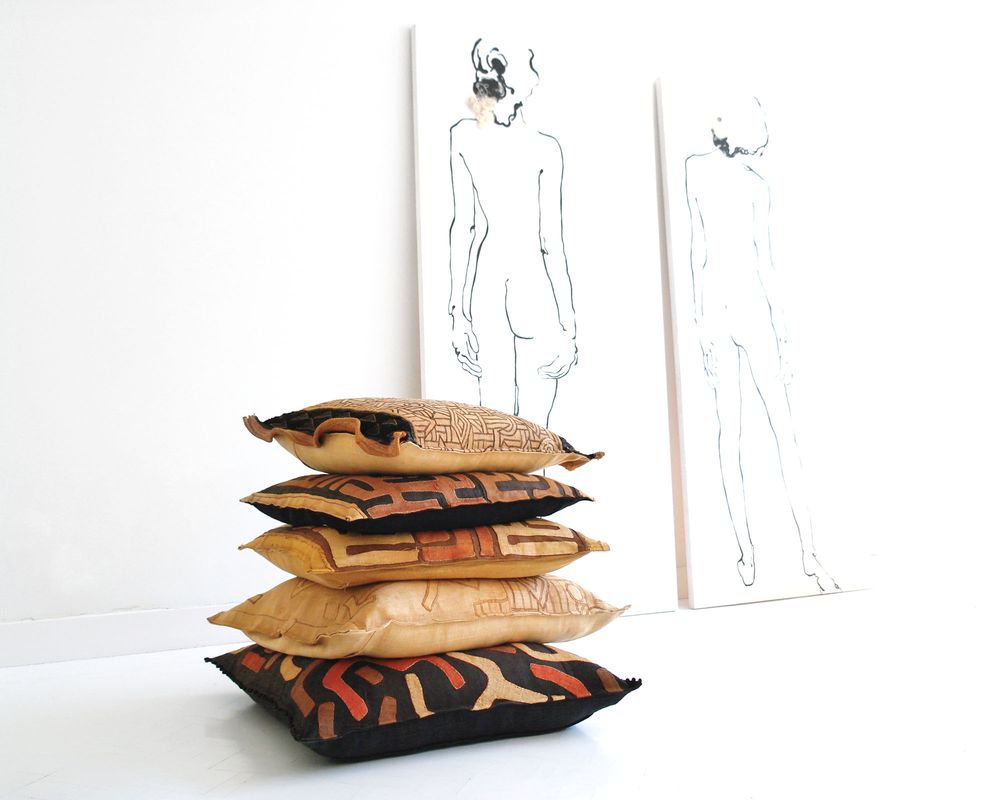 Cushions - Kuba Cloth Cushions - ML FABRICS