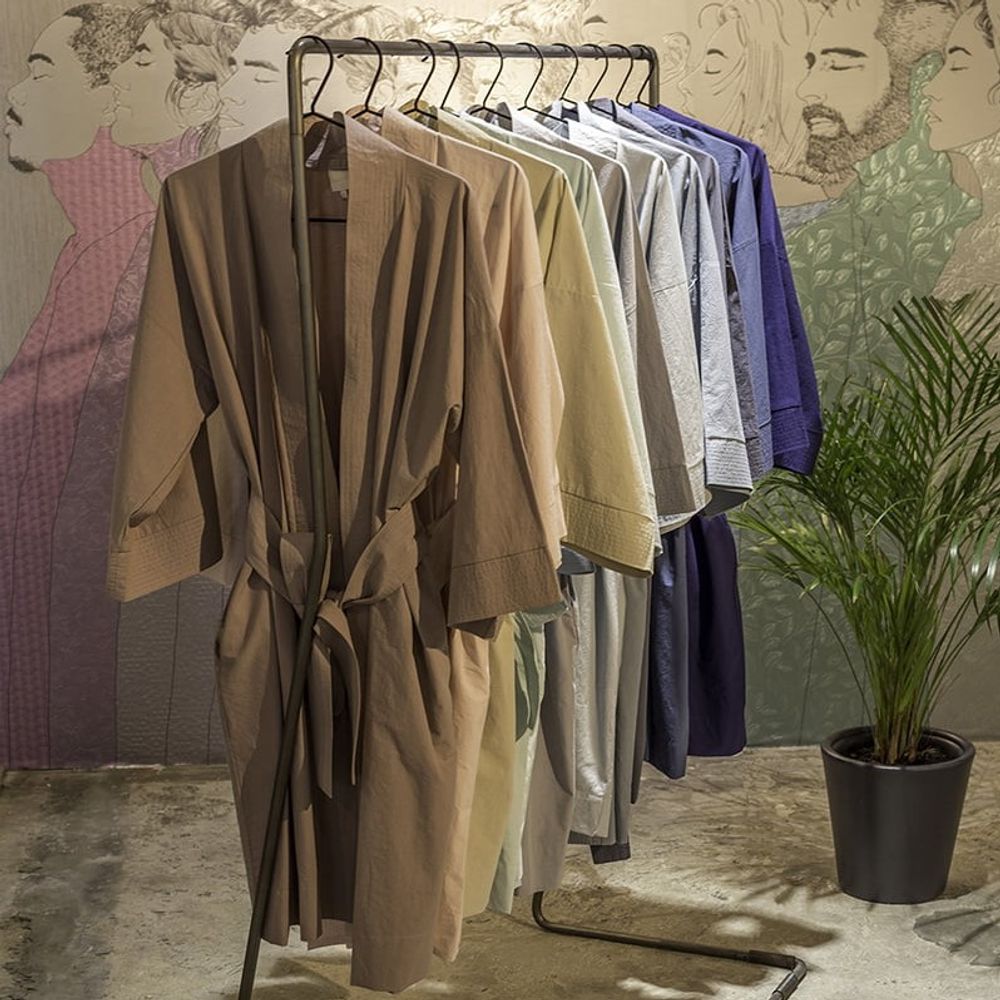 Peignoirs - Peignoir kimono percale - DECOFLUX