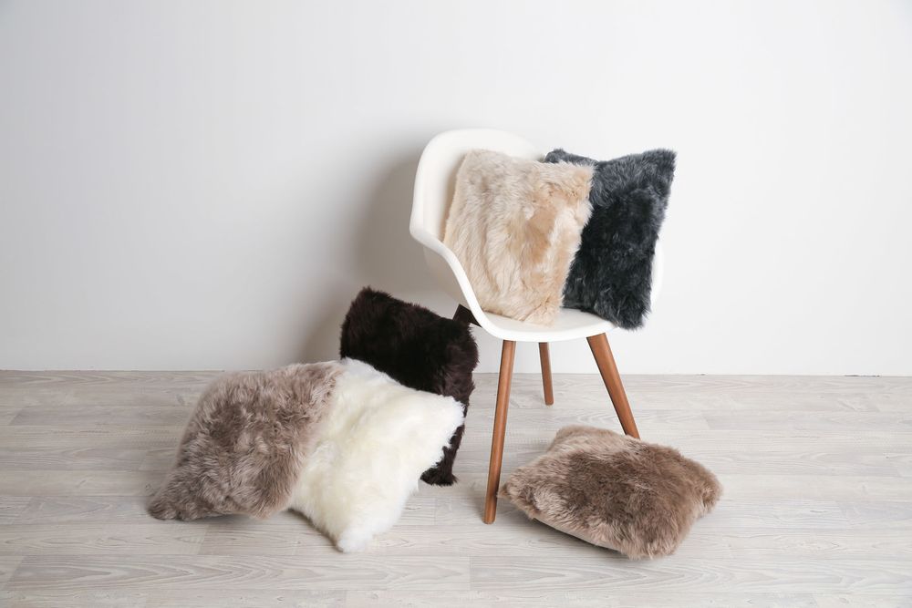 Cushions - Long wool sheepskin cushions - FIBRE BY AUSKIN