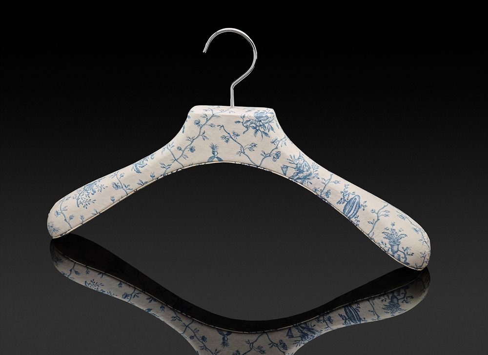 Dressings - Cintres gainés en tissu pour femmes - Collection ROYALE. - AUTHENTIQUES PARIS