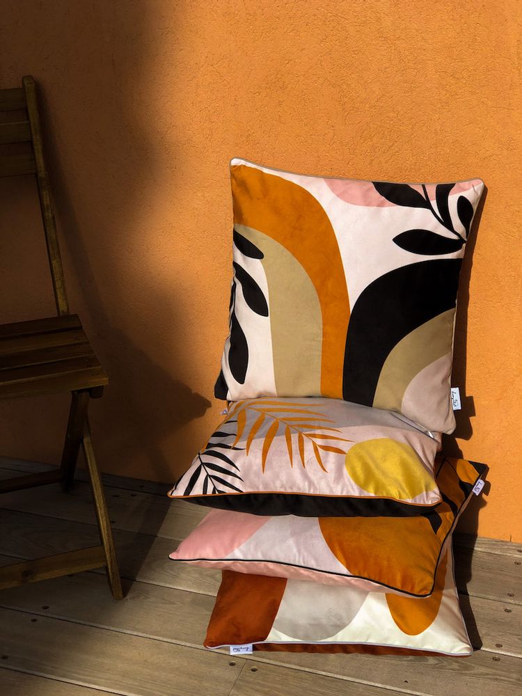 Fabric cushions - Cushion covers “Nomads Workers” - LOOPITA