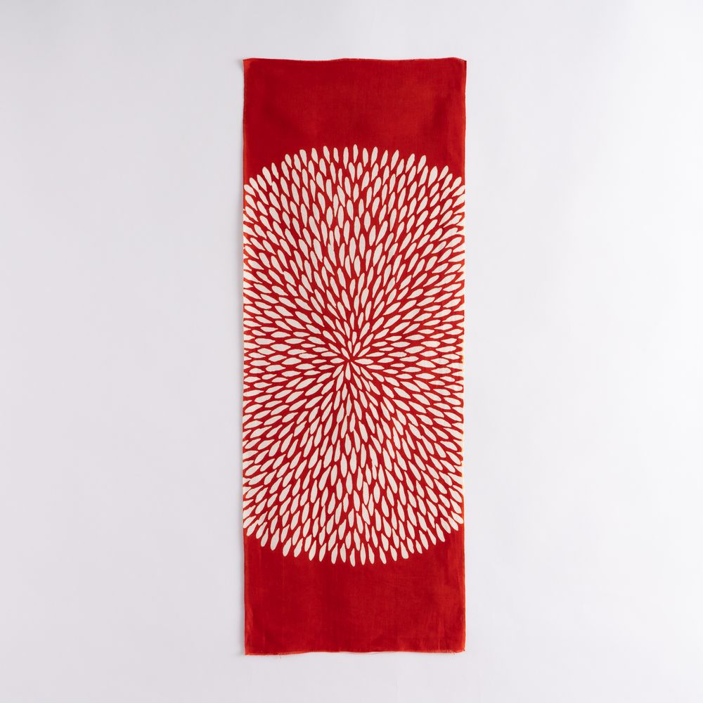 Scarves - TENUGUI KOMON Modern CottonLinen Mix - KAMAWANU