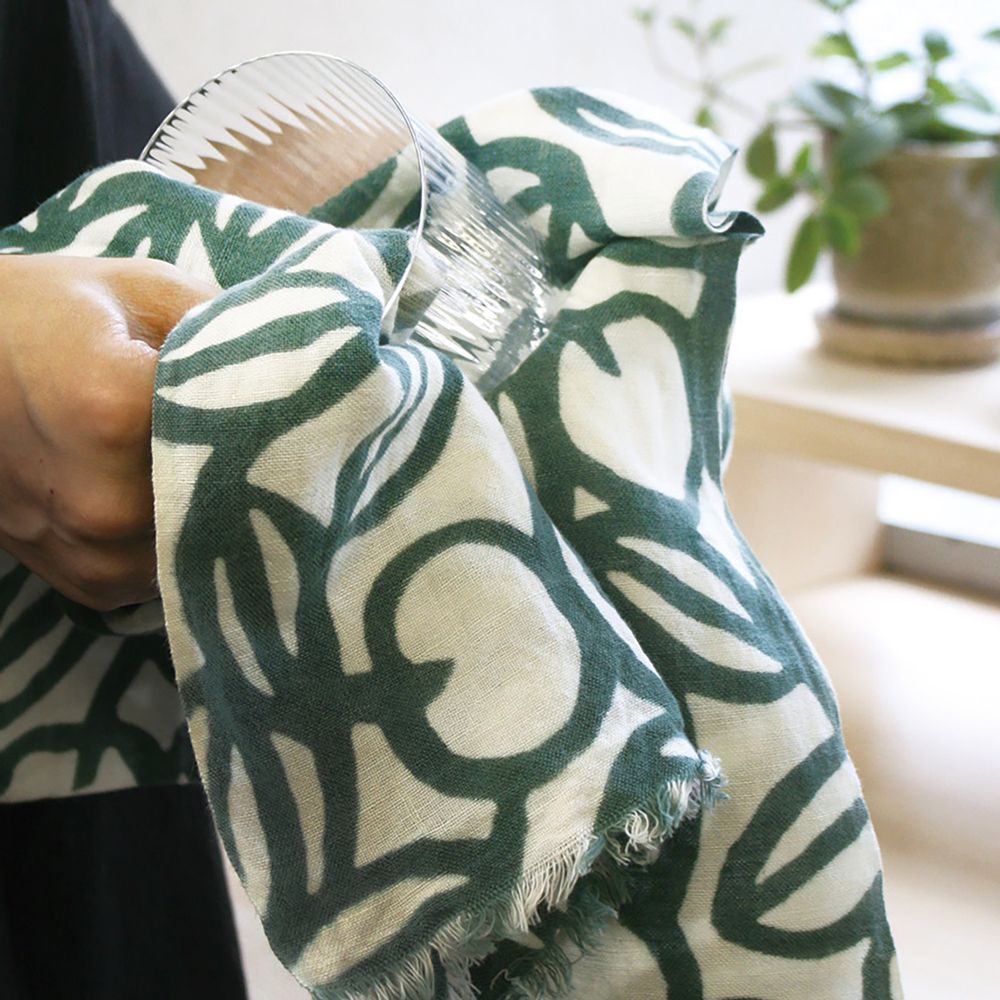 Scarves - TENUGUI KOMON Modern CottonLinen Mix - KAMAWANU
