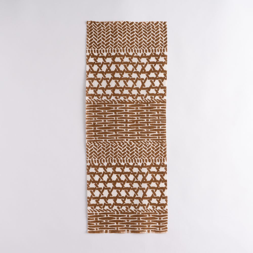 Scarves - TENUGUI KOMON Modern CottonLinen Mix - KAMAWANU