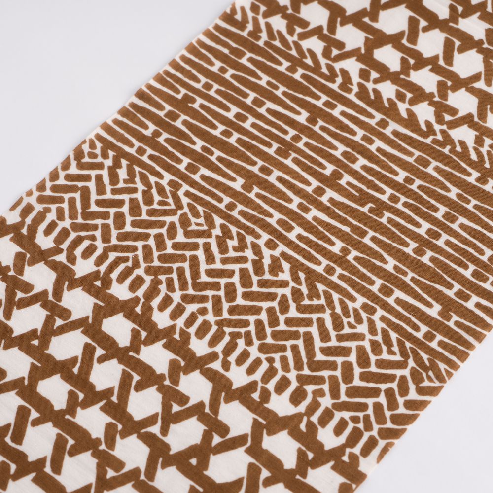 Scarves - TENUGUI KOMON Modern CottonLinen Mix - KAMAWANU