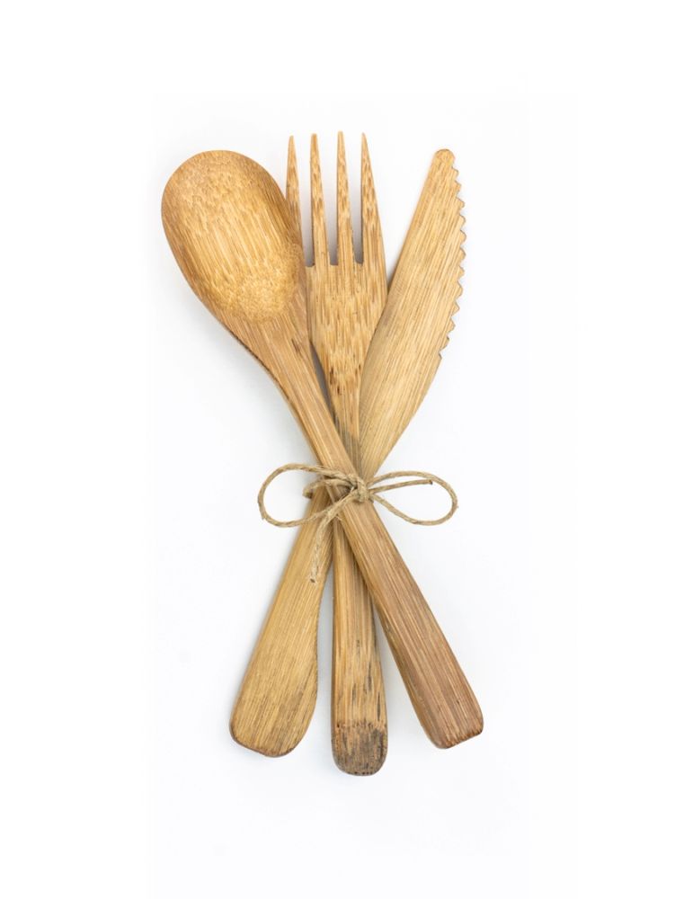 Forks - Reusable bamboo cutlery set - PANDA PAILLES