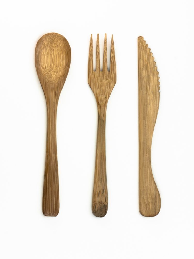 Forks - Reusable bamboo cutlery set - PANDA PAILLES