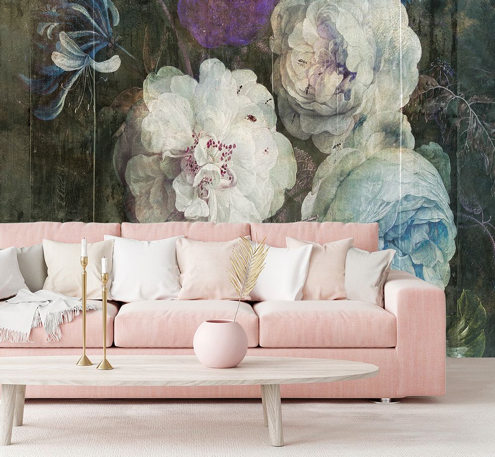 Hotel bedrooms - Wallcovering Bouquet - LA AURELIA DESIGN