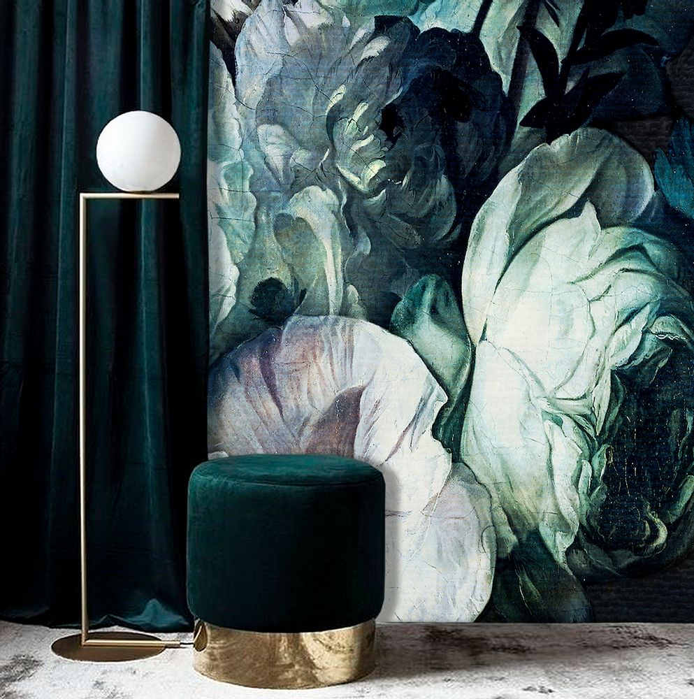 Hotel bedrooms - Wallcovering Fleur - LA AURELIA DESIGN
