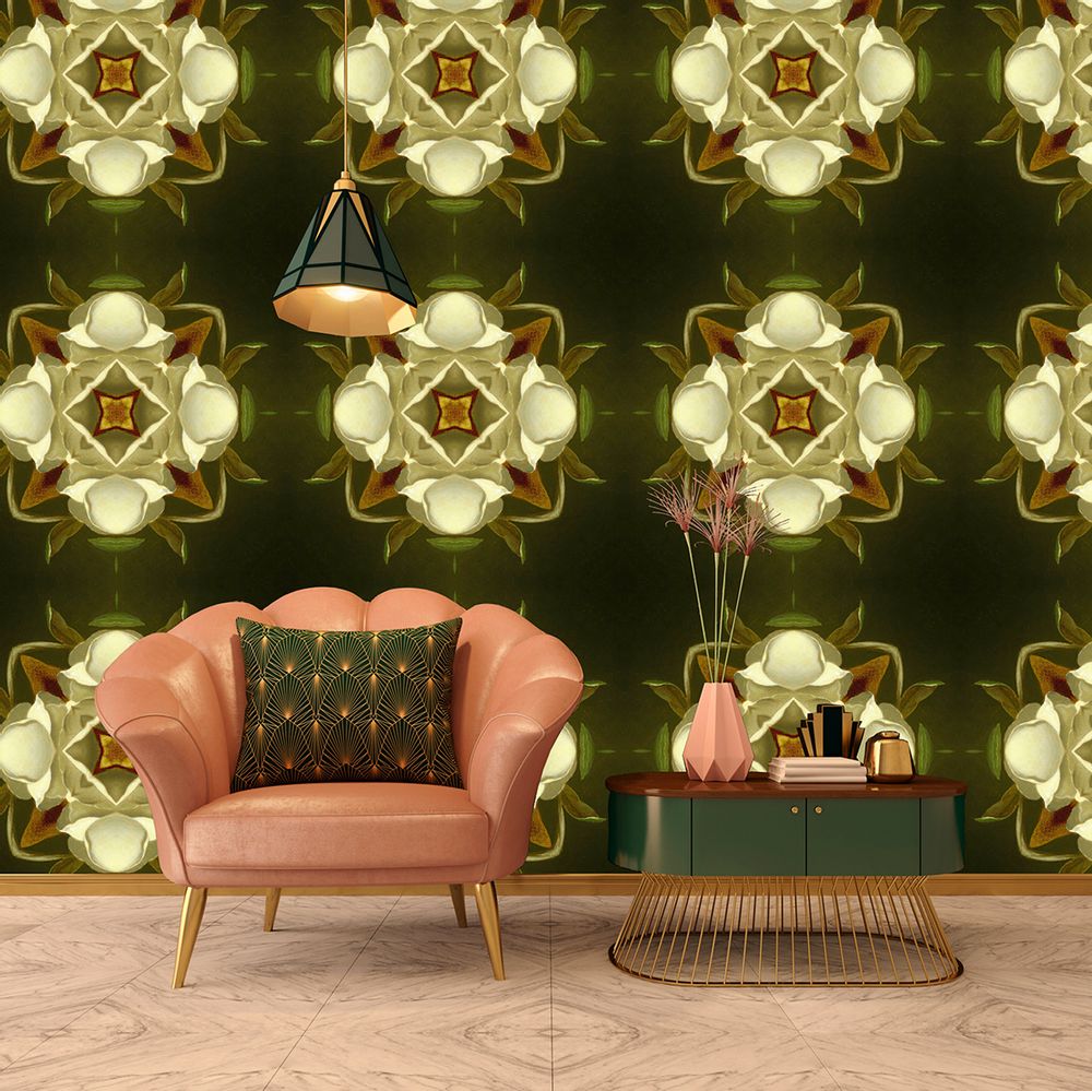 Chambres d'hôtels - Wallcovering Lily of the Valley - LA AURELIA DESIGN