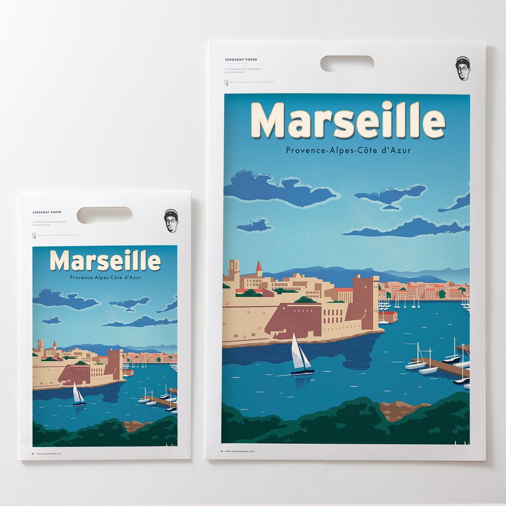 Poster - Art Print - Cities of France with Alex Asfour - SERGEANT PAPER