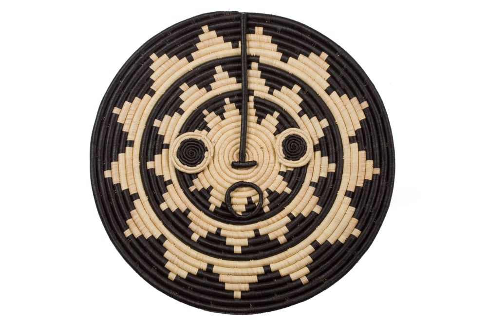 Other wall decoration - 22" Sun Mask Wall Art Disc - ALL ACROSS AFRICA + KAZI