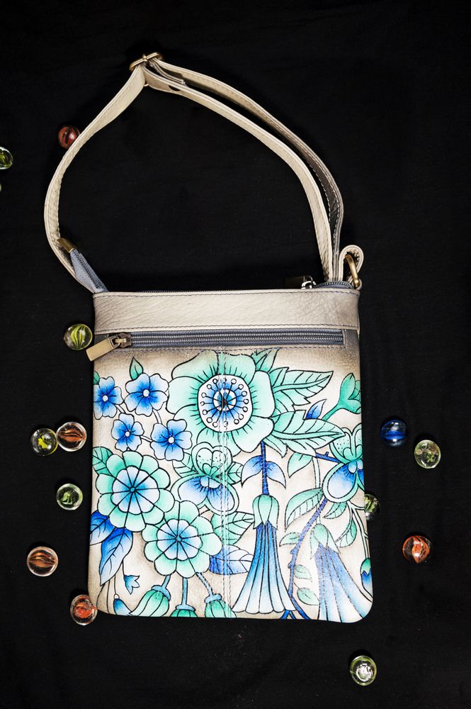Bags and totes - Hand-Painted Leather Sling Bag - SS EXPORTS
