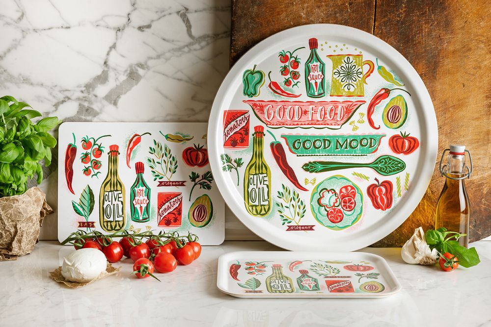 Table mat - Good Food - Trays - Table mat -Placemat - serving trays - JAMIDA OF SWEDEN