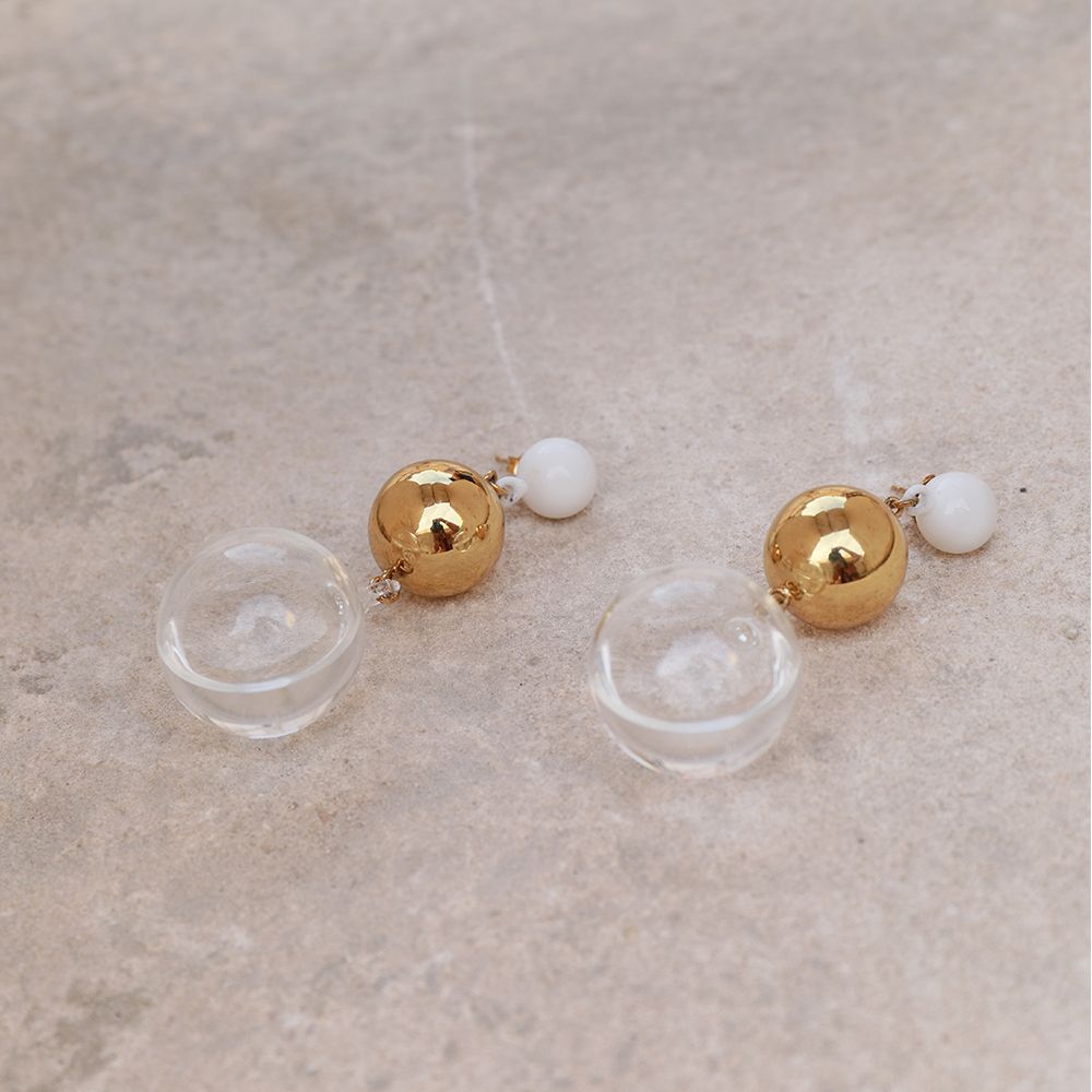 Jewelry - Oceanic queen gold earring - LAJEWEL